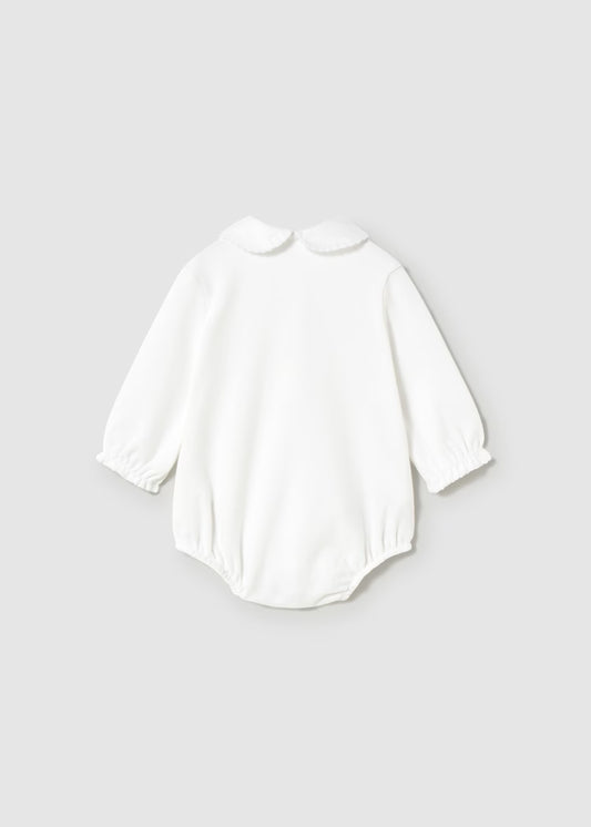 MAYORAL NEWBORN COLLARED BODYSUIT