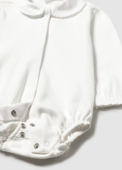 MAYORAL NEWBORN COLLARED BODYSUIT