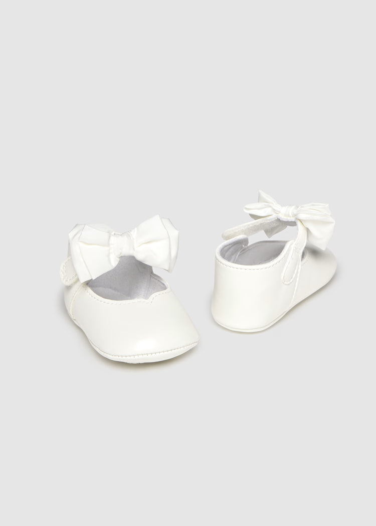 MAYORAL NEWBORN GIRL BOW MARY JANES