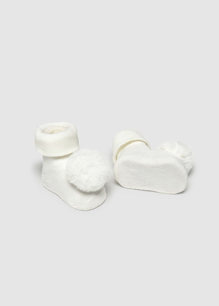 MAYORAL NEWBORN GIRL HEADBAND AND SOCKS SET