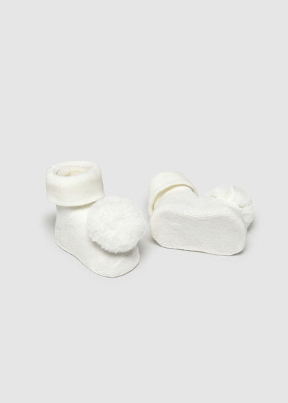 MAYORAL NEWBORN GIRL HEADBAND AND SOCKS SET