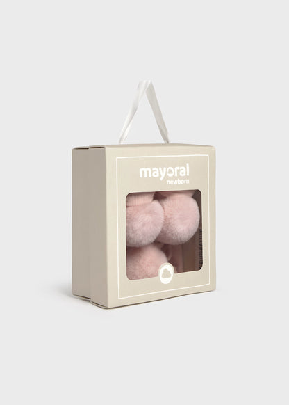MAYORAL NEWBORN HEADBAND AND SOCKS SET