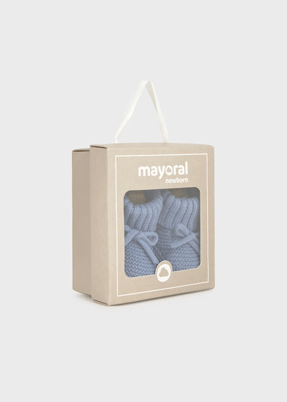 MAYORAL NEWBORN KNITTED BOOTIES