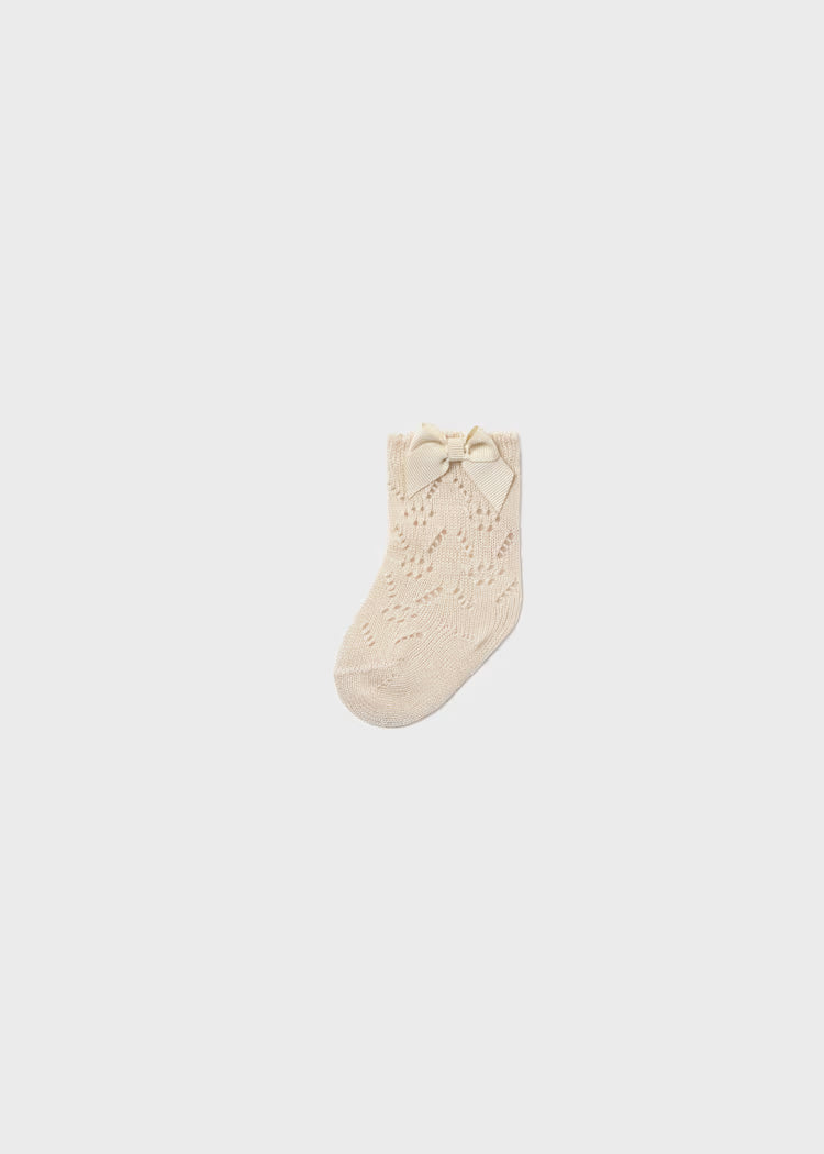 MAYORAL  NEWBORN LACE-UP SOCK