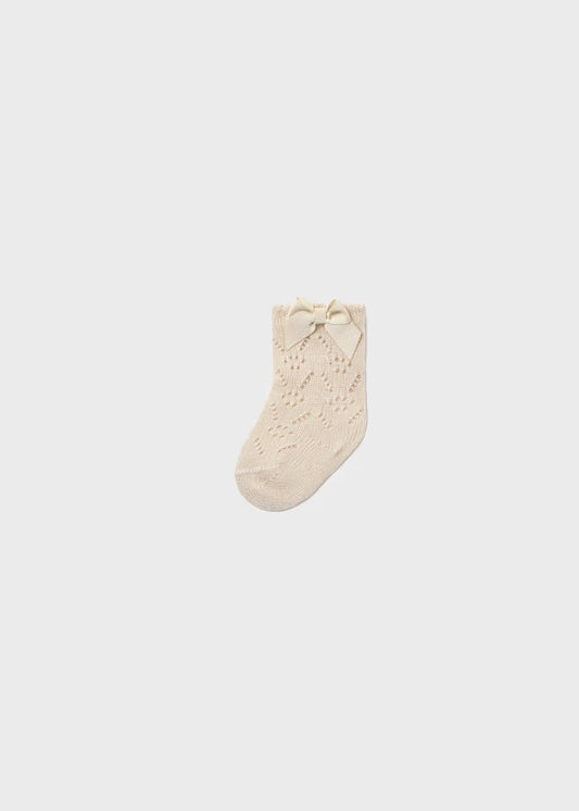 MAYORAL  NEWBORN LACE-UP SOCK