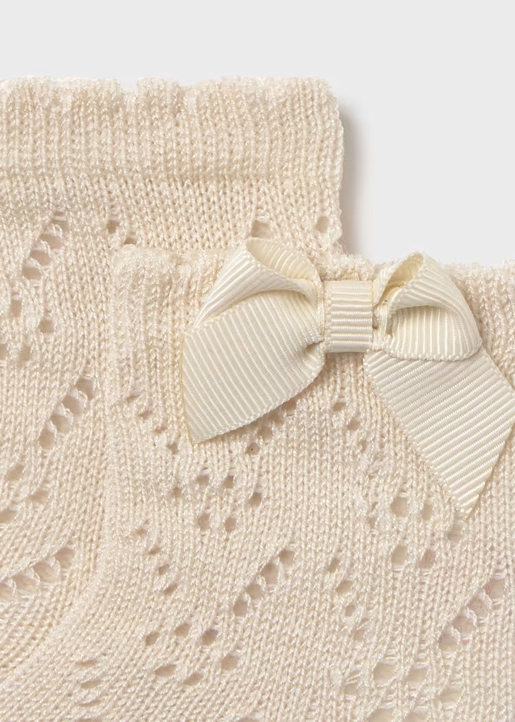 MAYORAL  NEWBORN LACE-UP SOCK