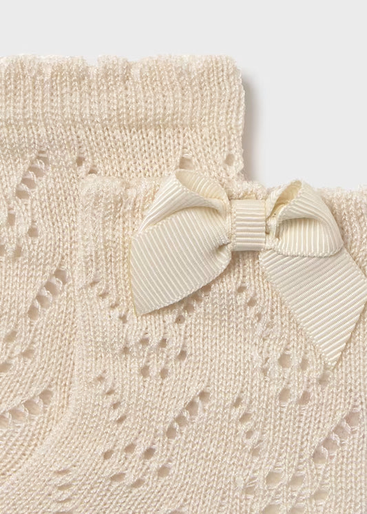 MAYORAL  NEWBORN LACE-UP SOCK