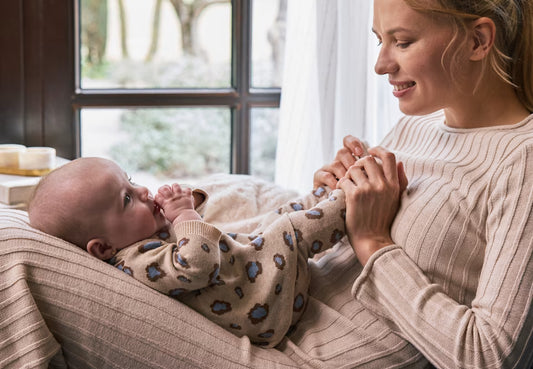 MAYORAL NEWBORN PRINT JUMPER AND TROUSER SET