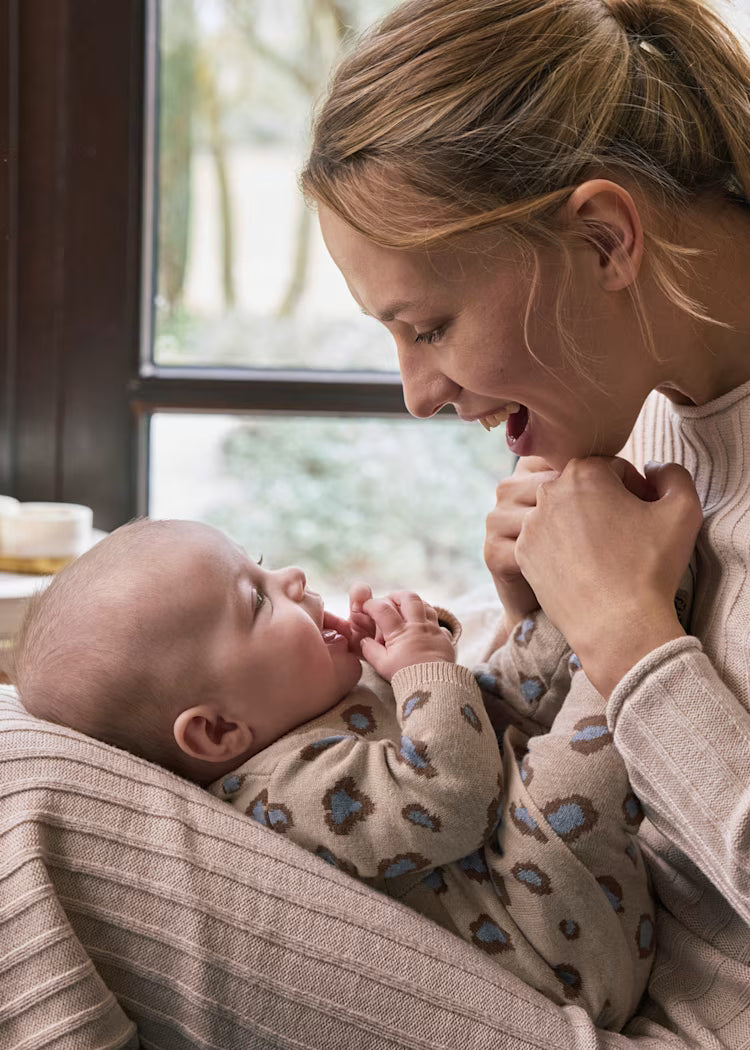 MAYORAL NEWBORN PRINT JUMPER AND TROUSER SET