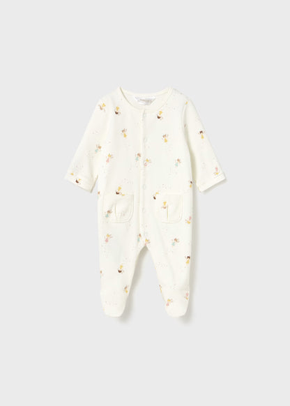 MAYORAL NEWBORN SET 2 ROMPERS WITH FEET