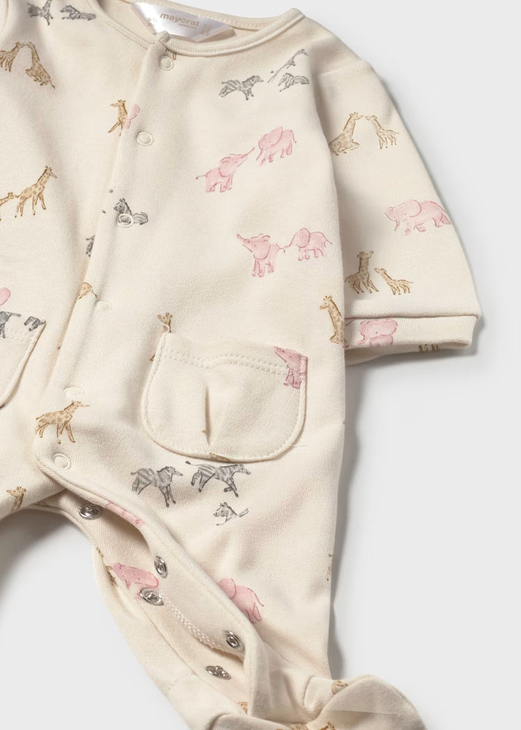 MAYORAL NEWBORN SET 2 ROMPERS WITH FEET