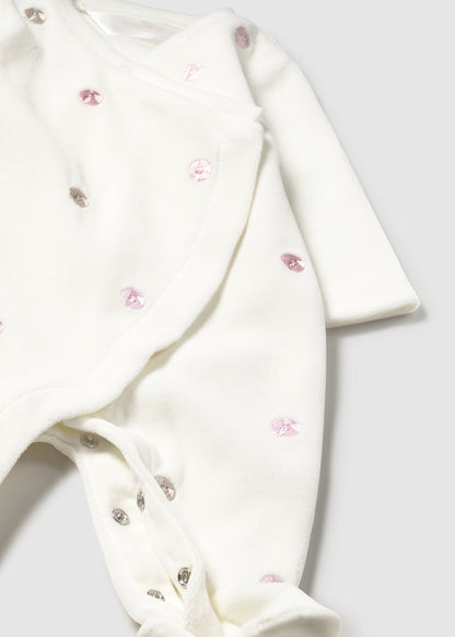 MAYORAL NEWBORN SET OF 2 ROMPERS WITH FEET