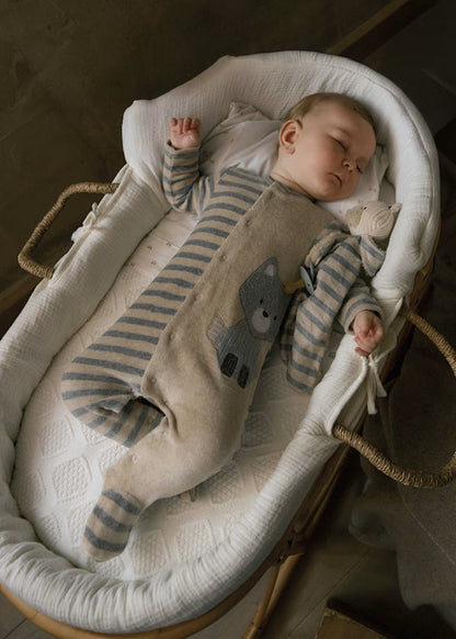 MAYORAL NEWBORN SET OF 2 ROMPERS WITH FEET