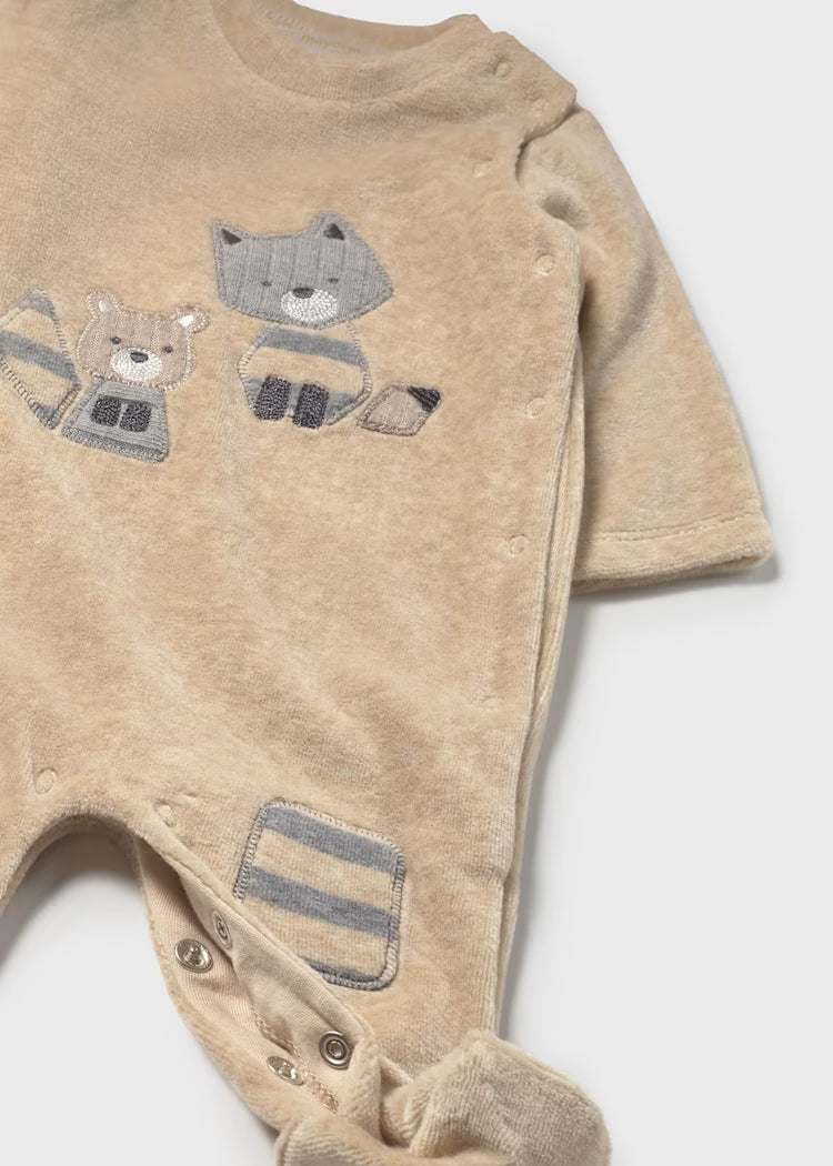 MAYORAL NEWBORN SET OF 2 ROMPERS WITH FEET