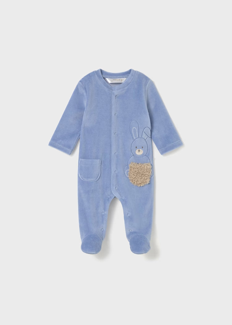 MAYORAL NEWBORN SET 2 ROMPERS WITH FEET