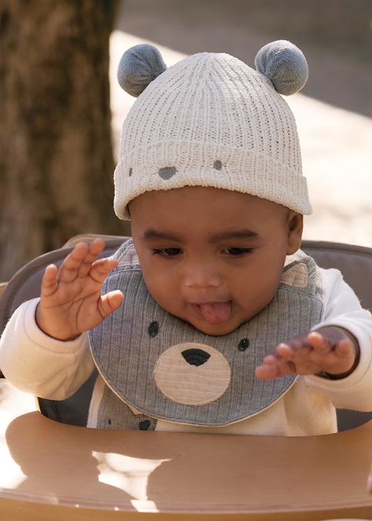 MAYORAL NEWBORN UNISEX HAT AND MITTENS SET