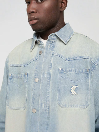 KARL KANI OG K WESTERN DENIM OVERSHIRT