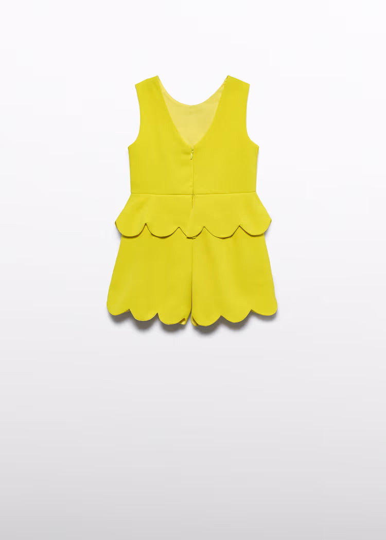 ABEL & LULA 3D FLORAL CREPE JUMPSUIT