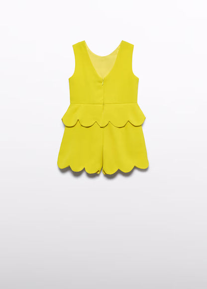 ABEL & LULA 3D FLORAL CREPE JUMPSUIT
