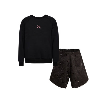 TC THE FESTIVE DROP SET W/SEATER TOP 7 SEQUIN SHORT