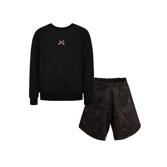 TC THE FESTIVE DROP SET W/SEATER TOP 7 SEQUIN SHORT