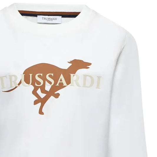 TRUSSARDI KIDS ALEPE EMBROIDERY T SHIRT