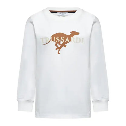 TRUSSARDI KIDS ALEPE EMBROIDERY T SHIRT