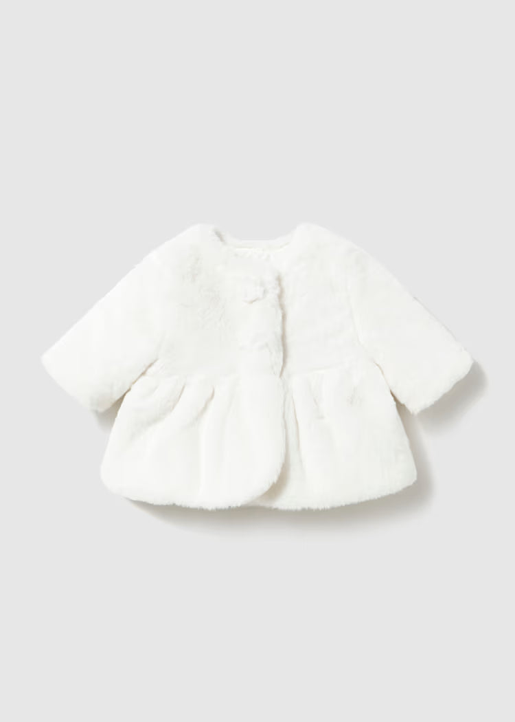MAYORAL BABY GIRLS FUR COAT
