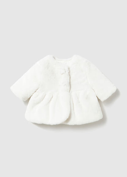 MAYORAL BABY GIRLS FUR COAT