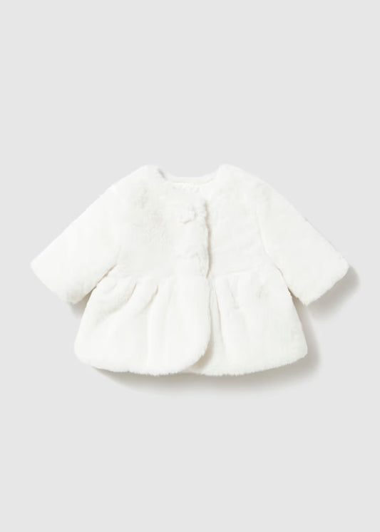 MAYORAL BABY GIRLS FUR COAT