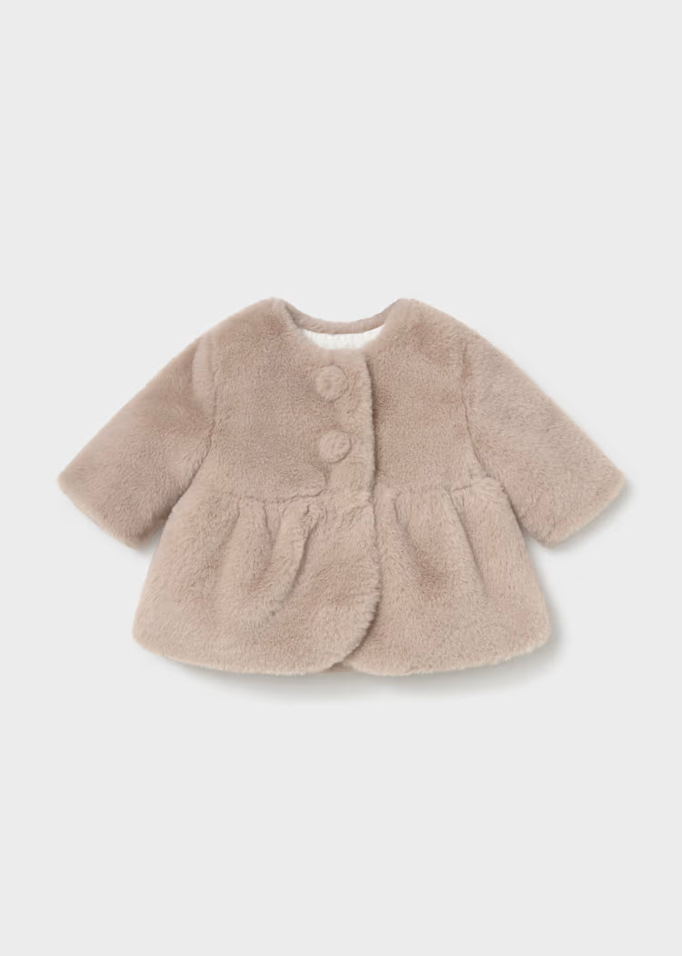 MAYORAL BABY GIRLS FUR COAT