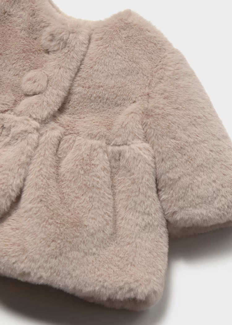 MAYORAL BABY GIRLS FUR COAT