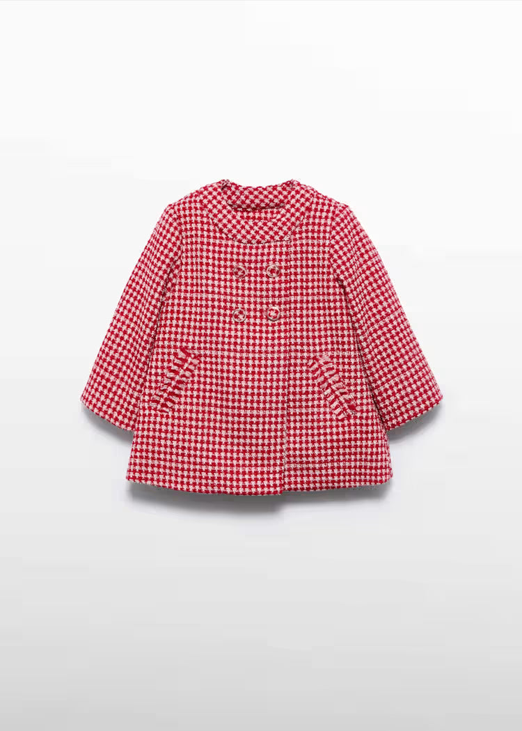 MAYORAL ABEL&LULA GIRL MINI GINGHAM PLAI COAT