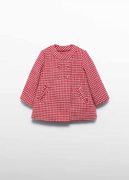 MAYORAL ABEL&LULA GIRL MINI GINGHAM PLAI COAT