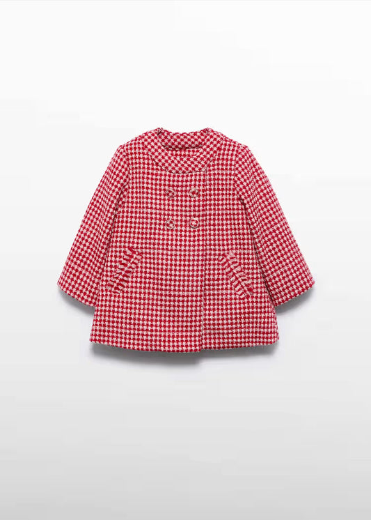 MAYORAL ABEL&LULA GIRL MINI GINGHAM PLAI COAT