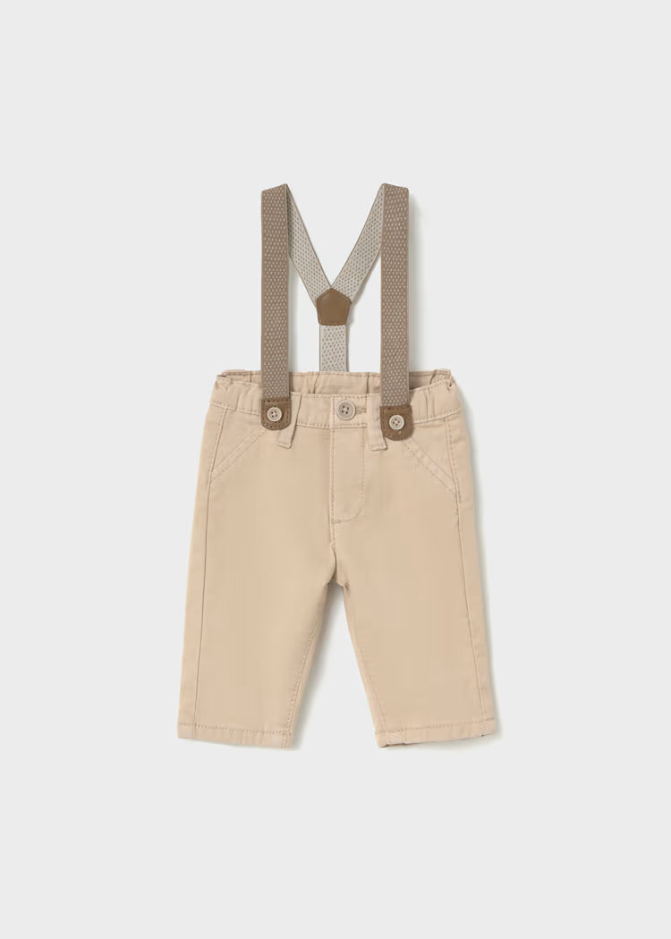 MAYORAL NEWBORN SUSPENDER PANTS