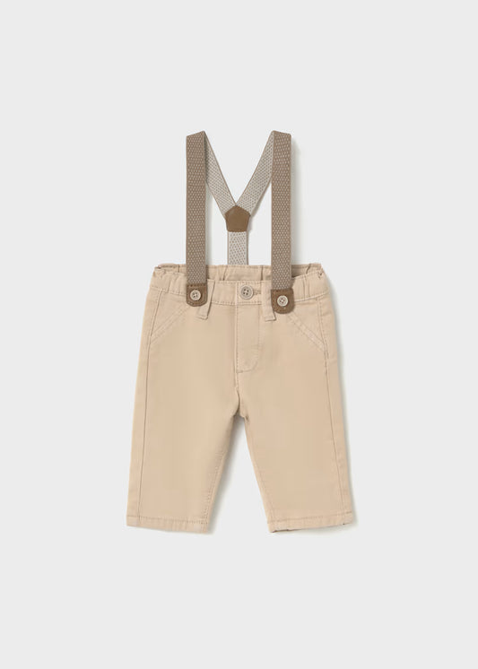 MAYORAL NEWBORN SUSPENDER PANTS