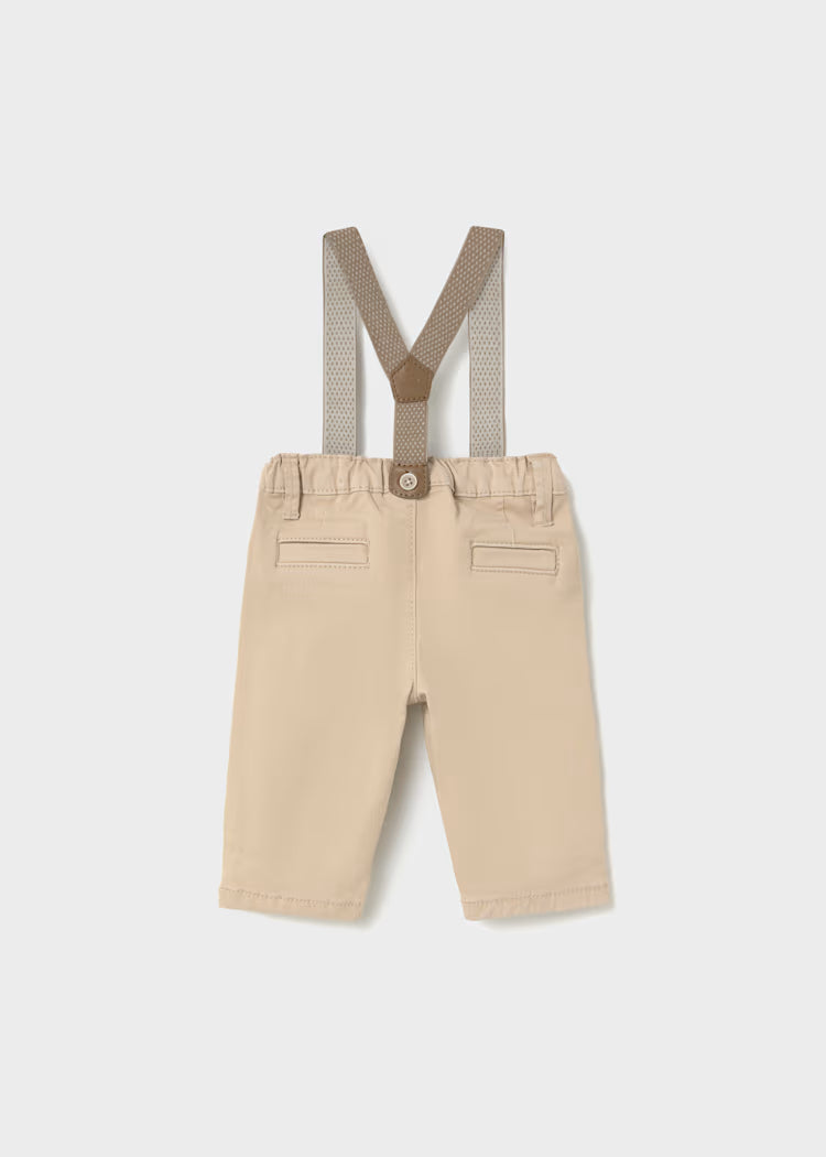 MAYORAL NEWBORN SUSPENDER PANTS