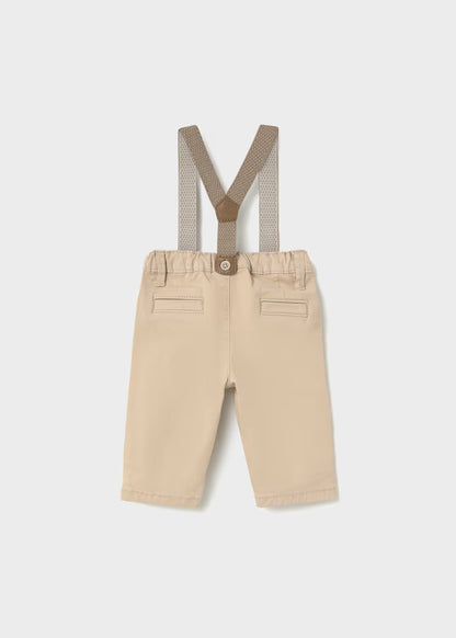 MAYORAL NEWBORN SUSPENDER PANTS