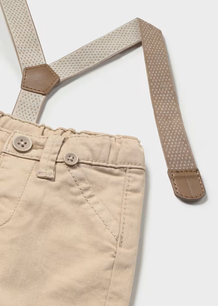 MAYORAL NEWBORN SUSPENDER PANTS