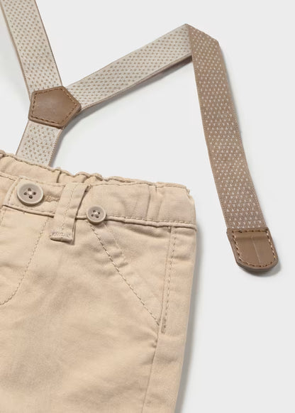 MAYORAL NEWBORN SUSPENDER PANTS