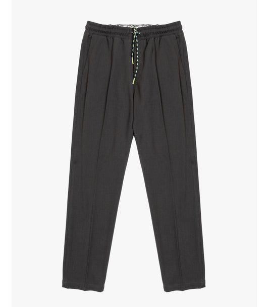 GIANNI LUPO TECHNICAL FABRIC TROUSERS WITH DRAWSTRINGS