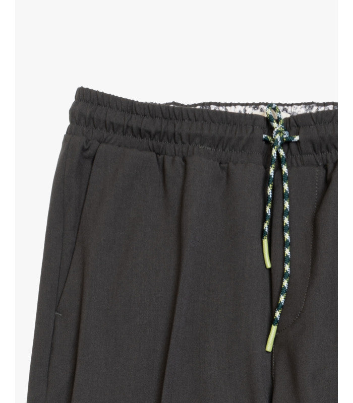 GIANNI LUPO TECHNICAL FABRIC TROUSERS WITH DRAWSTRINGS