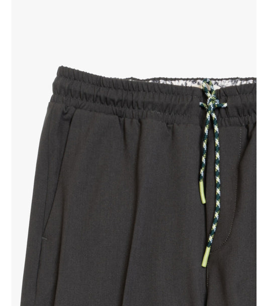 GIANNI LUPO TECHNICAL FABRIC TROUSERS WITH DRAWSTRINGS