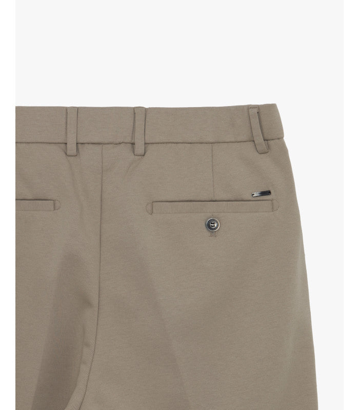 GIANNI LUPO ELASTIC WAIST CARROT FIT TROUSERS