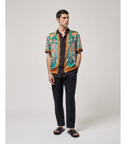 GIANNI LUPO NOS LINEN DRAWSTRING TROUSERS