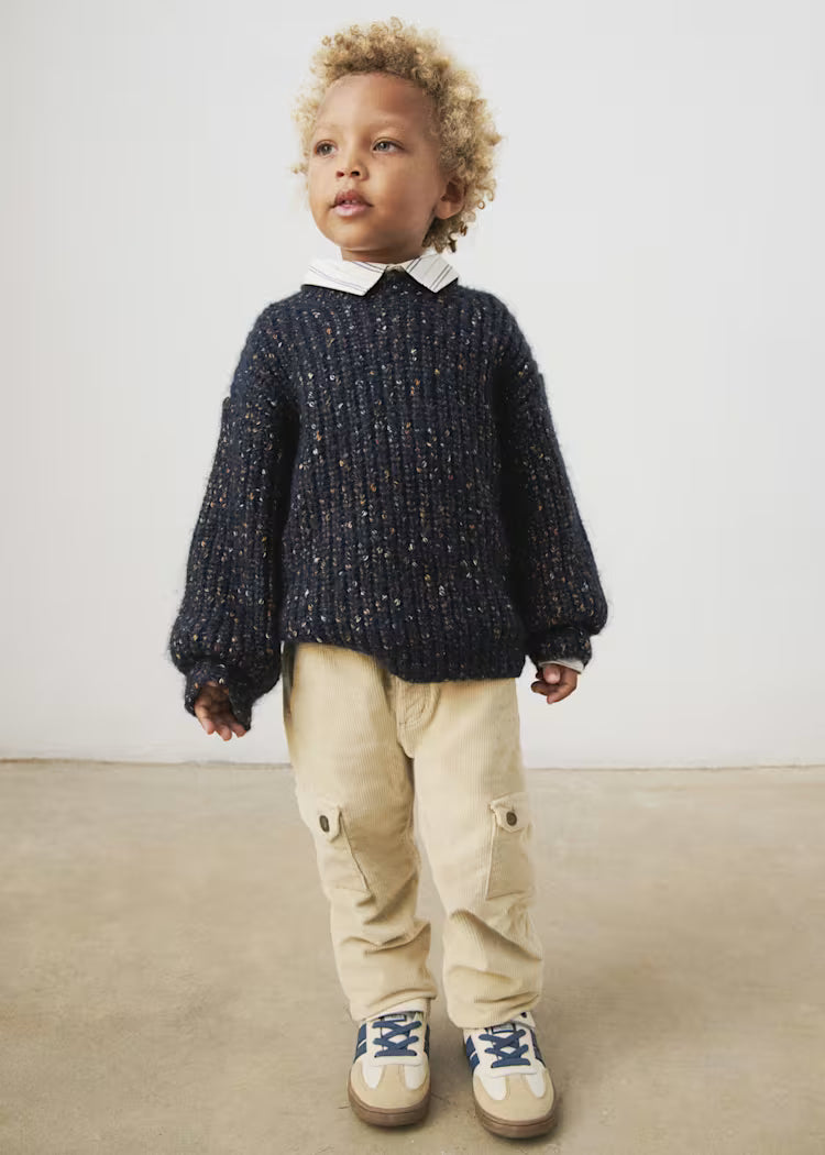 MAYORAL KIDS SOFT CORDUROY CARGO PANTS