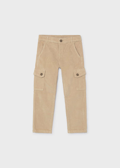 MAYORAL KIDS SOFT CORDUROY CARGO PANTS