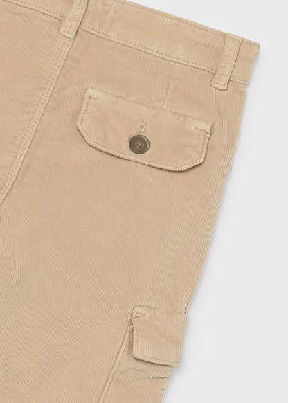 MAYORAL KIDS SOFT CORDUROY CARGO PANTS