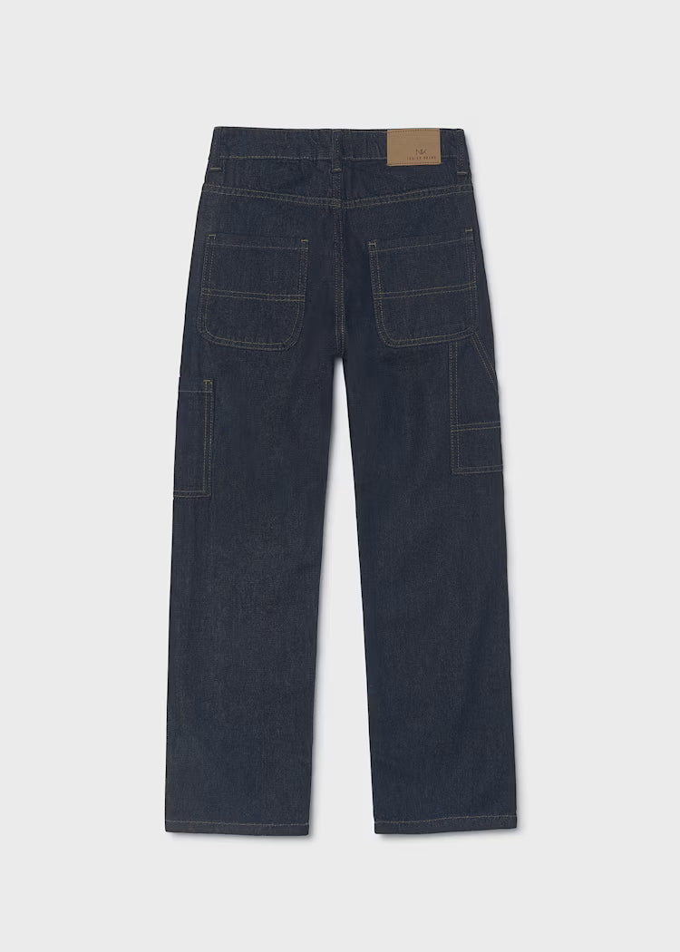 MAYORAL KIDS LOOSE FIT DENIM PANTS